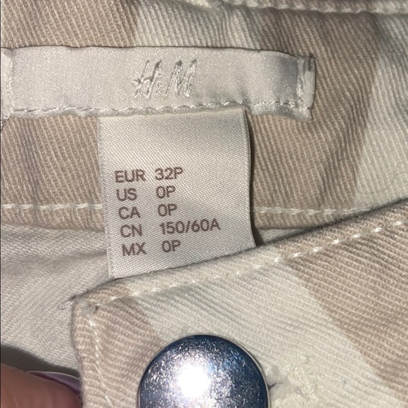 Tan Striped Shorts - Picture 3 of 3